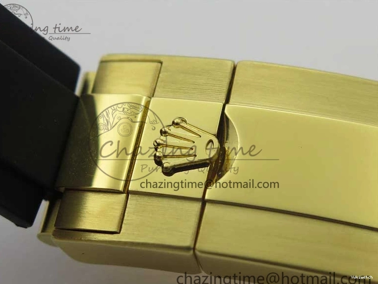 on V3 Strap Extra 1:1 116518 SS Black Strap) YG Dial 904L (Free Case Edition Noob SA4130 White Best Daytona Plated Rubber 1229